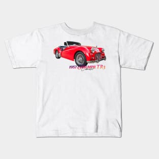 1957 Triumph TR3 Cabriolet Kids T-Shirt